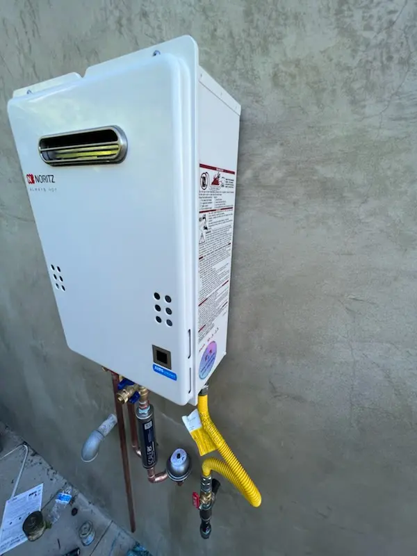 Tankless water heater installation for Bandini homes